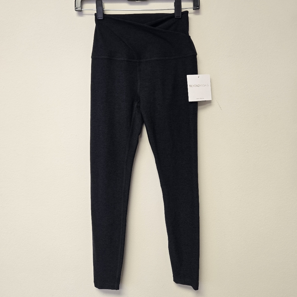 Beyond Yoga Spacedye At Your Leisure High Waisted Midi Legging Darkest Night XS - Picture 5 of 12